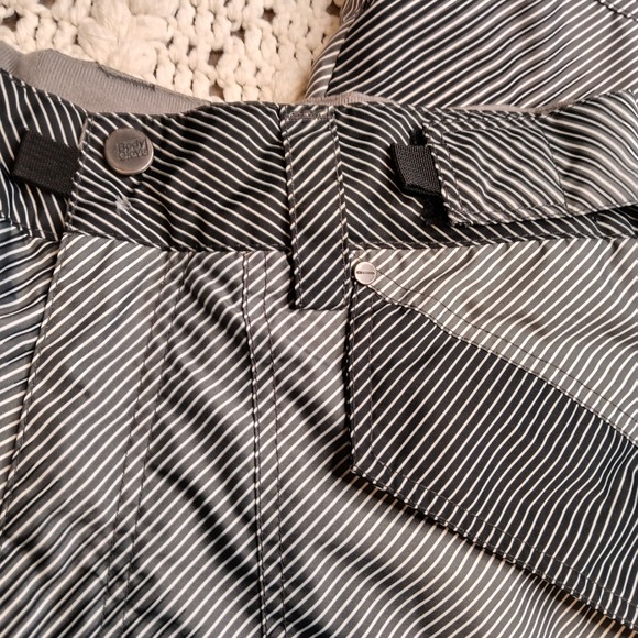 Vtg‎ Mens M Body Glove Snowboarding Ski Pants Snow Black White Stripes Retro Y2K - Picture 4 of 15